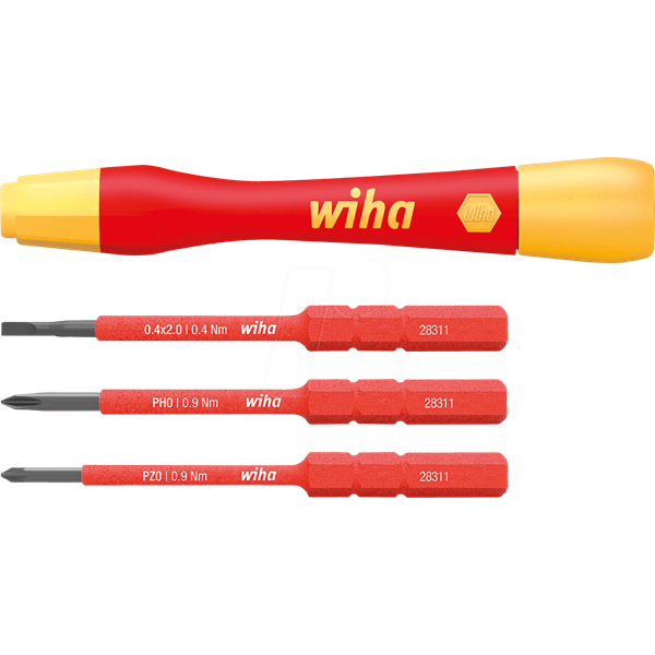 WIHA Csavarhúzó készlet, Slim Vario, 4 részes 43167