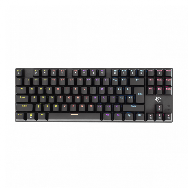 WHITE SHARK COMMANDOS mechanikus (red switch) gamer billentyűzet (magyar), fekete