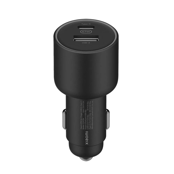 XIAOMI BHR6814GL 67W Autós töltő (USB-A + Type-C)