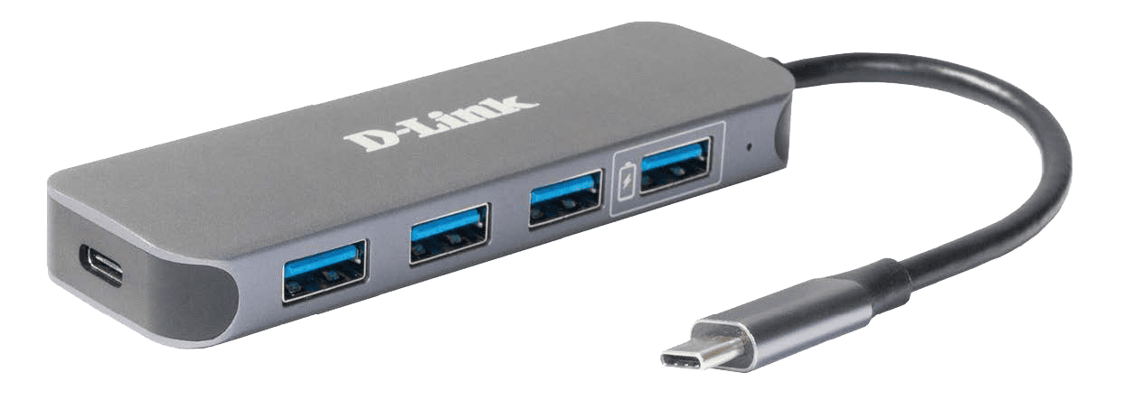 D-link USB-C to 4-Port USB 3.0 Hub with Power Delivery