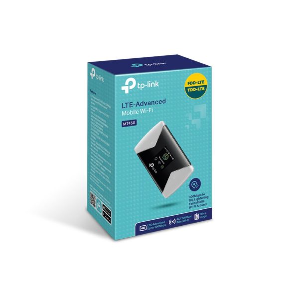 TP-LINK 3G/4G Modem + Wireless Router Dual Band AC1200, M7450