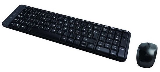 Logitech MK220 wireless billentyűzet + optikai egér Black HU