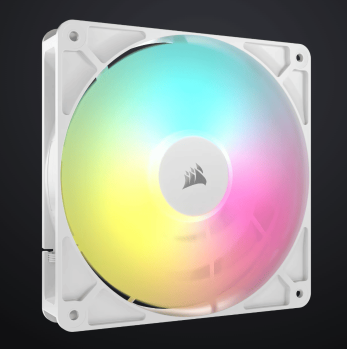 CORSAIR RS140 ARGB White, 140mm ARGB Fan, Single Pack