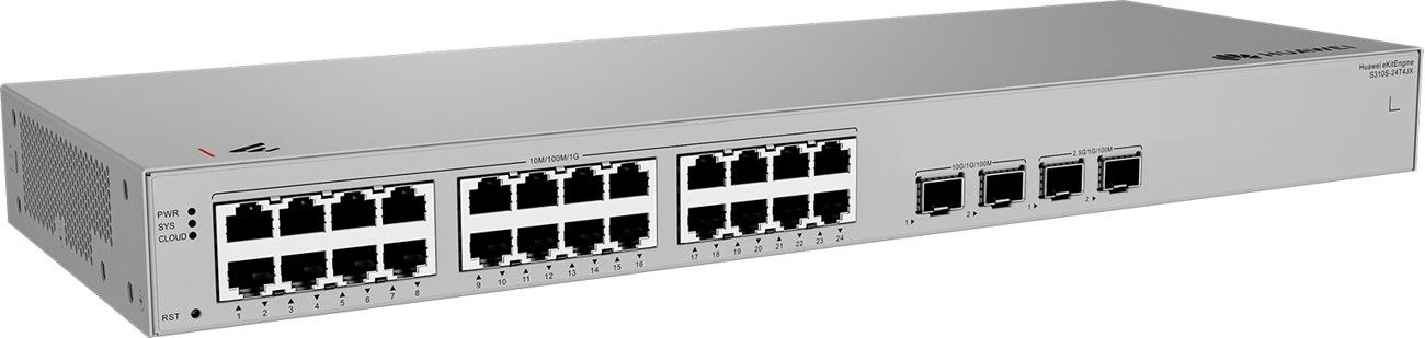 Huawei switchS310S-24T4JX (24*10/100/1000BASE-T ports, 2*10GE SFP+ ports, 2*2.5G
