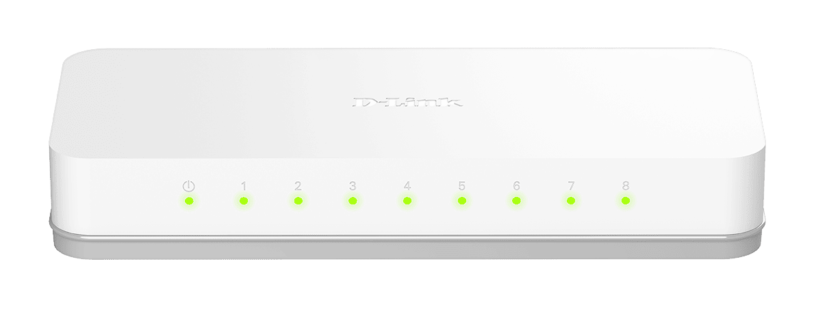 D-LINK Switch 8x100Mbps Műanyagházas Asztali, GO-SW-8E/E