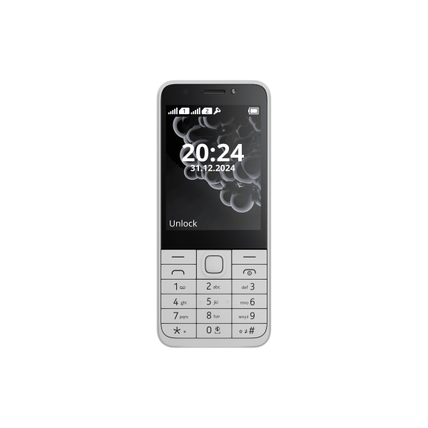 Nokia 230 mobiltelefon, Dual SIM, fehér (TA-1609)