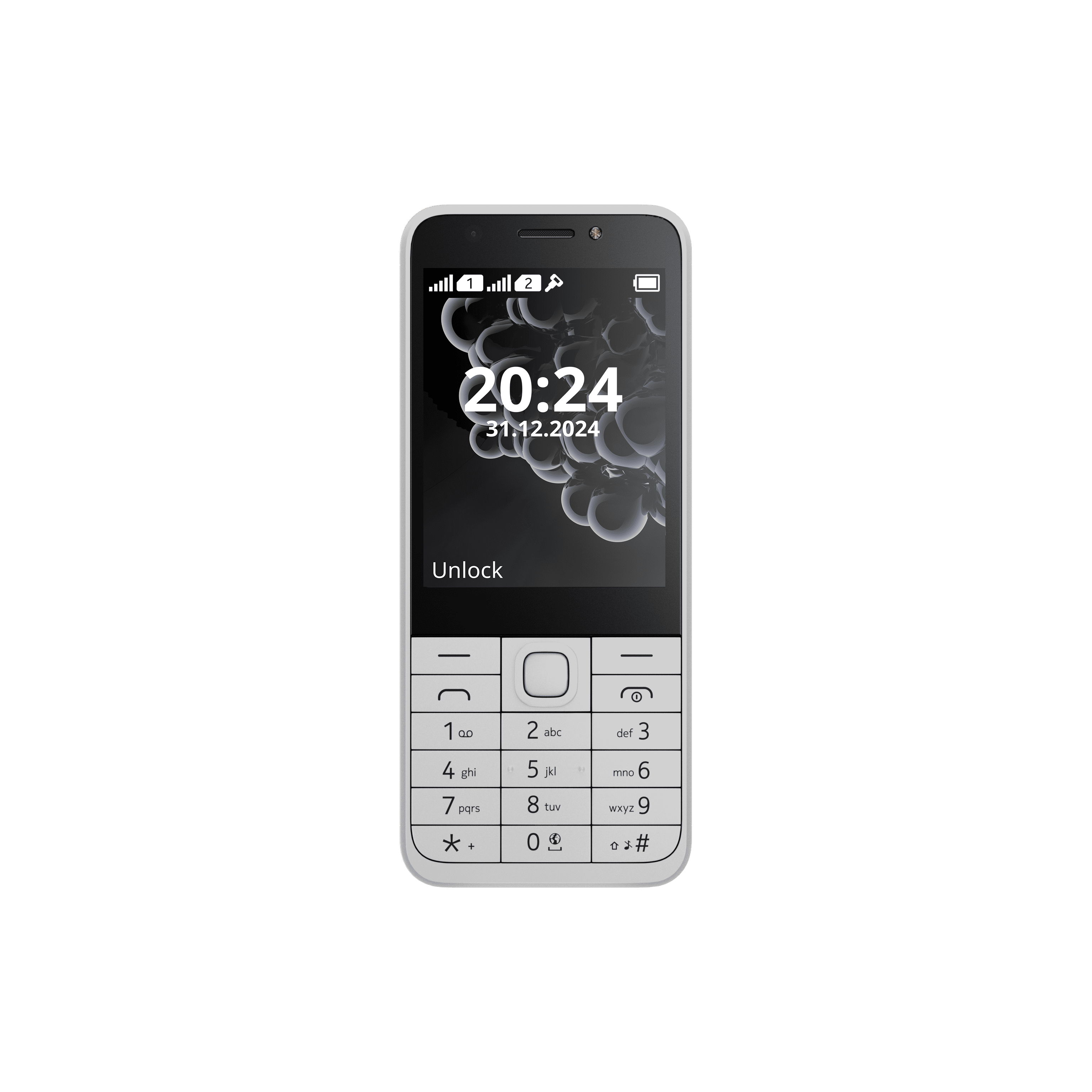 Nokia 230 mobiltelefon, Dual SIM, fehér (TA-1609)