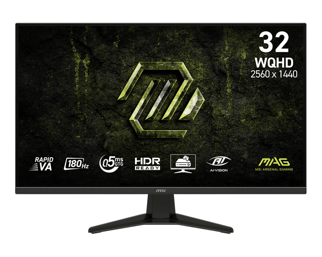 MSI MAG 325QF E18V 31.5" WQHD 144Hz monitor, fekete