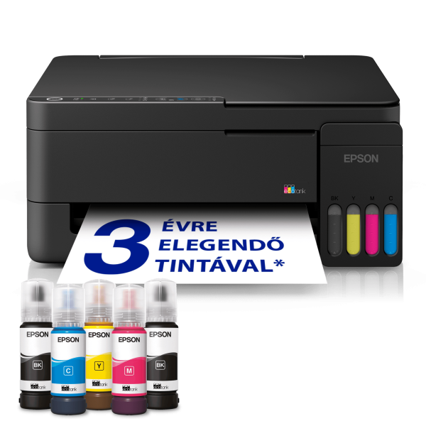 Epson EcoTank L3351 multifunkciós tintasugaras nyomtató, A4, WiFi