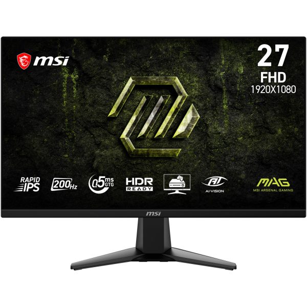 MSI MAG 275F E20 - 27" FHD IPS 200Hz DP HDMI monitor, fekete