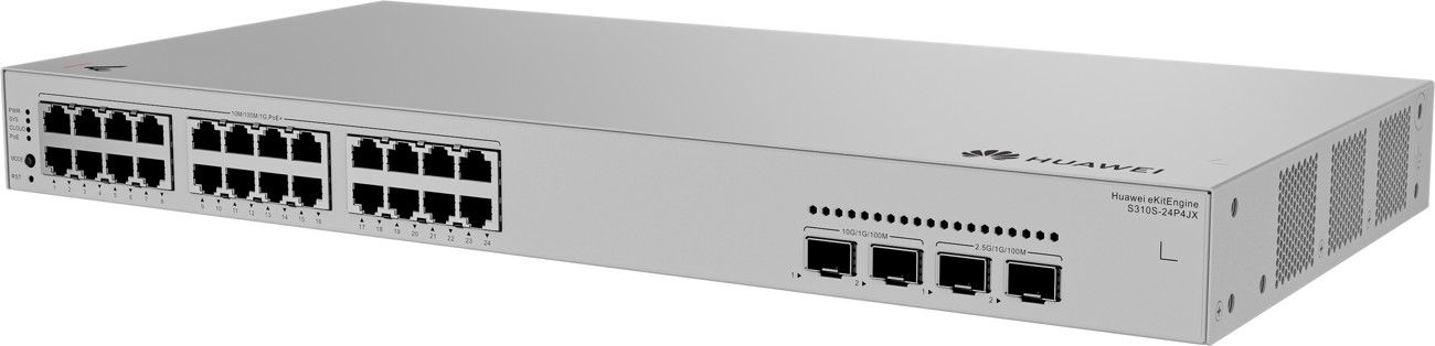 Huawei switch S310S-24P4JX (24*10/100/1000BASE-T ports (400 W PoE+), 2*10GE SFP+