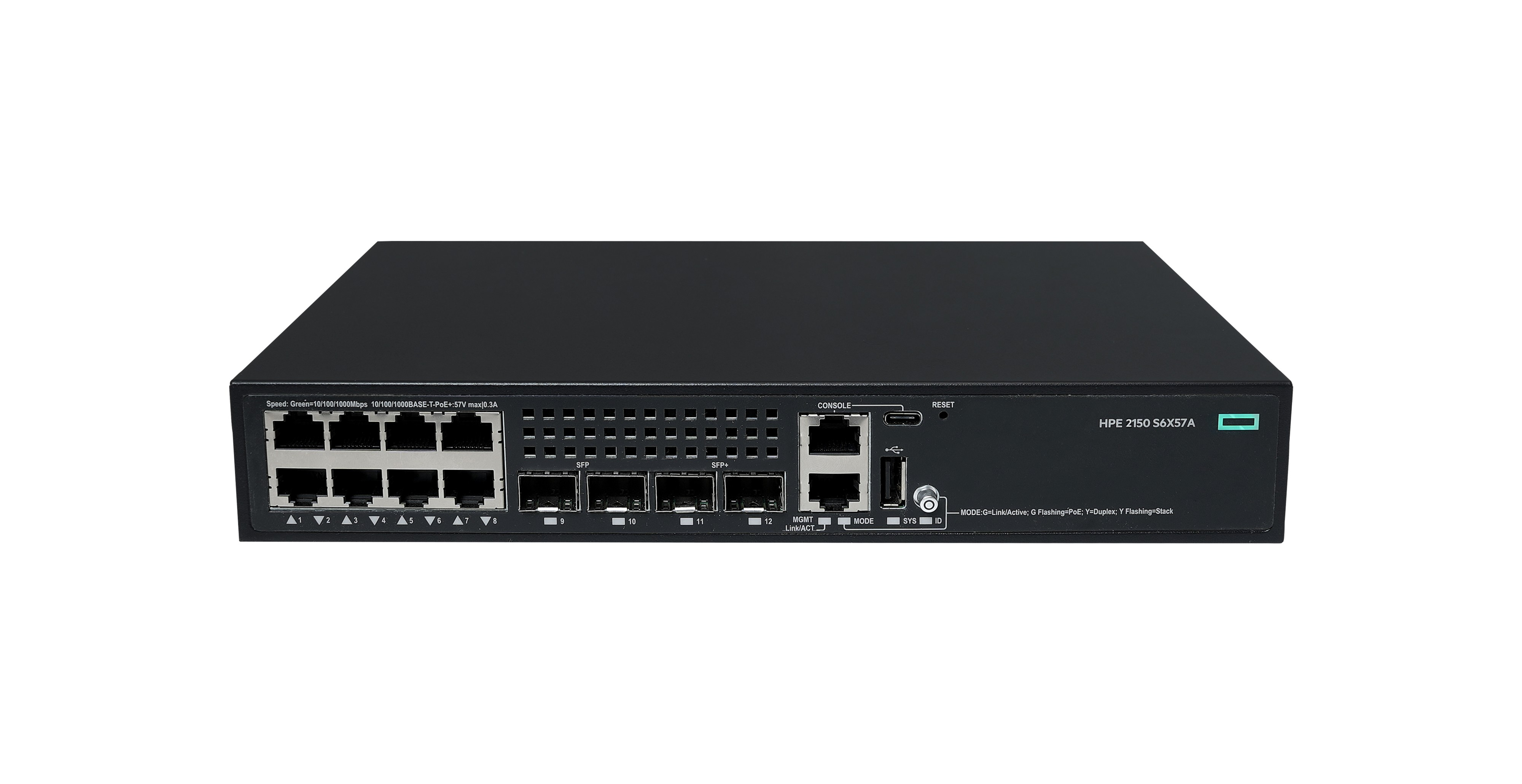 HPE NW CW 2150 8G POE+ 2F 2P SW EUEN