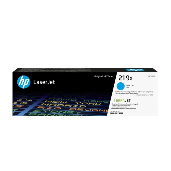 HP 219X HIGH YIELD CYAN ORIGINAL LASERJET TONER CARTRIDG