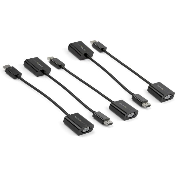 DISPLAYPORT TO VGA ADAPTER 5PK 1920X1200 - MONITOR DONGLE - 5PK