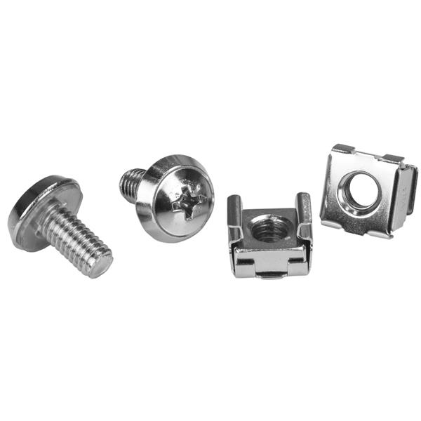 SCREWS + CAGE NUTS M6 20 PACK OF M6 SCREWS + M6 NUTS