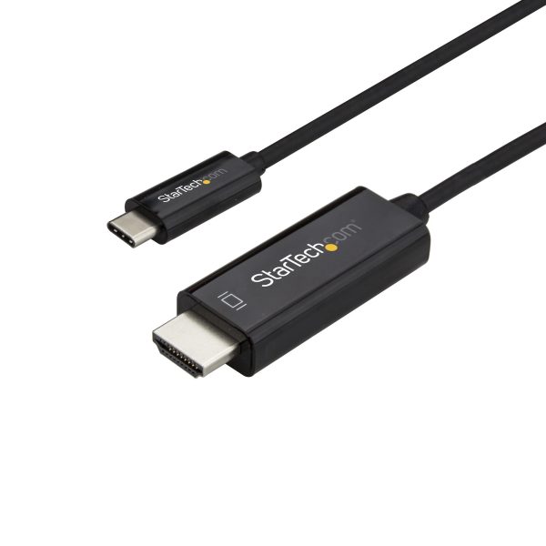 1M USB C TO HDMI CABLE - BLACK .