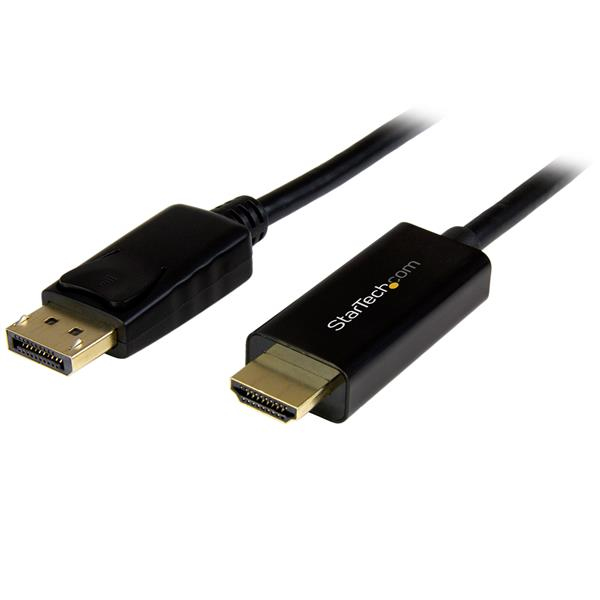 StarTech DisplayPort 1.2 -> HDMI 1.4 M/M video kábel 5m fekete