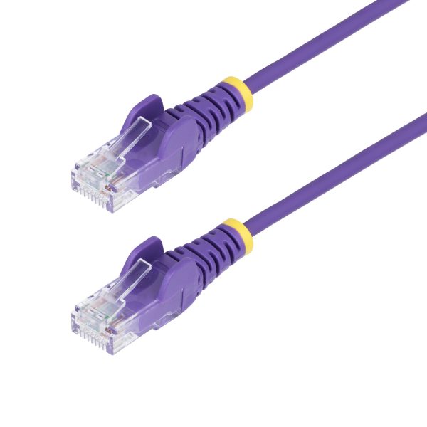 15M PURPLE SLIM CAT6 CABLE .
