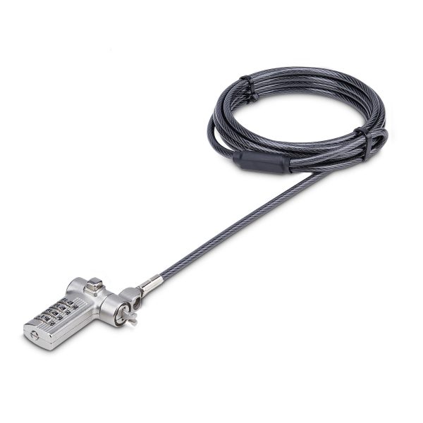 UNIVERSAL LAPTOP LOCK 3-IN-1 LOCKING SECURITY CABLE