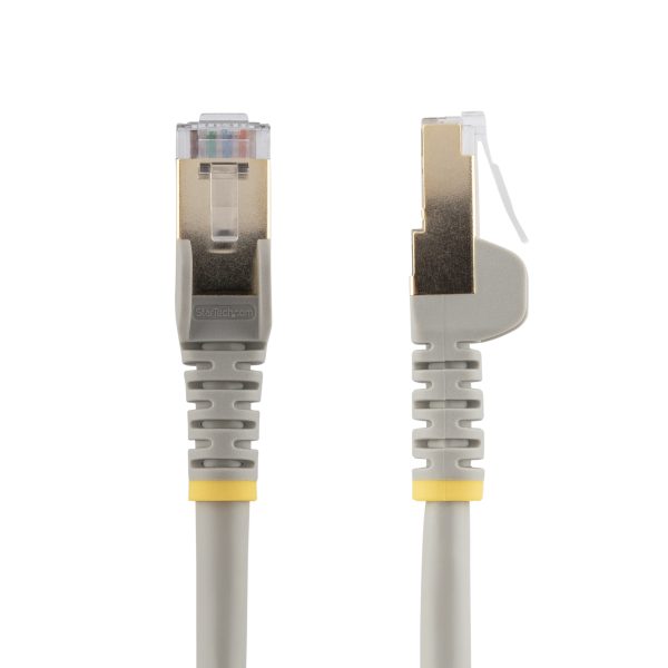 10M CAT6A ETHERNET CABLE GREY GREY - SHIELDED COPPER WIRE