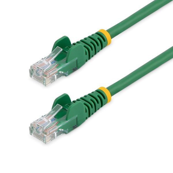0.5M GREEN CAT5E PATCH CABLE SNAGLESS ETHERNET CABLE - UTP