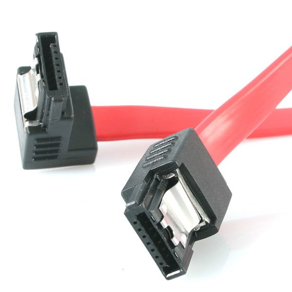 18IN RIGHT ANGLE SATA CABLE .
