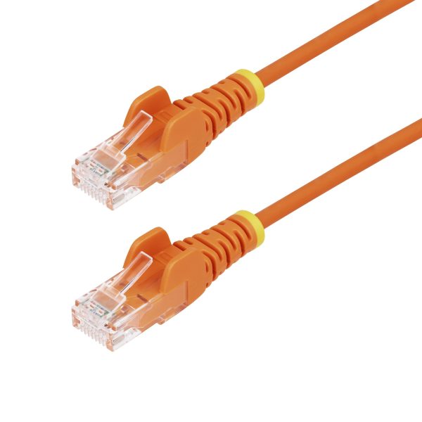 STARTECH 25CM ORANGE SLIM CAT6 CABLE SLIM SNAGLESS RJ45 UTP PATCH CAB