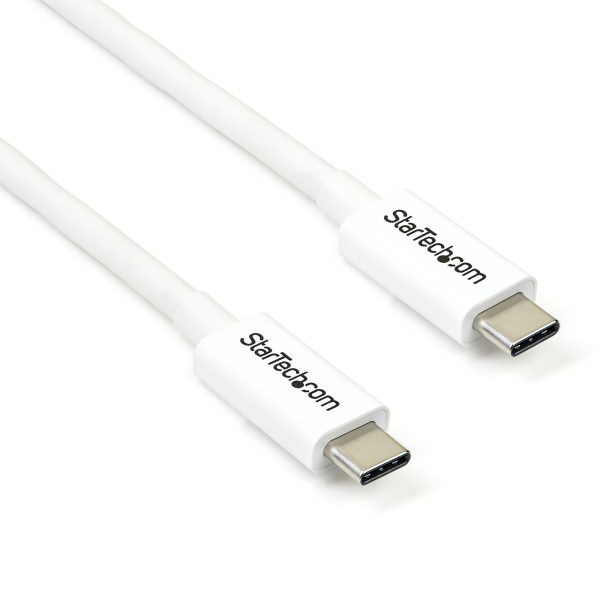 THUNDERBOLT 3 CABLE 2M USB-C M/M WHITE