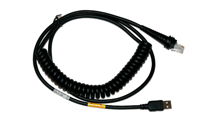 USB BLACK TYPE A 5M COILED 5V HOST POWER