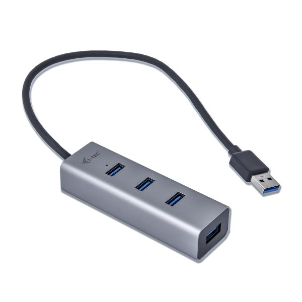 I-TEC USB 3.0 METAL 4-PORT HUB PASSIVE 4XUSB 3.0 SPACE GREY