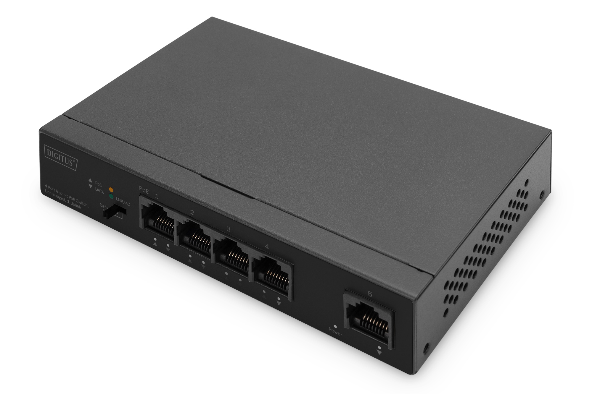 4-PORT 1G POE SWITCH POE +1-PORT UPLINK 60W POE BUDGET