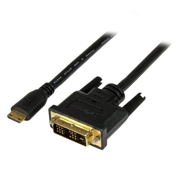 StarTech HDMI mini C -> DVI-D M/M video jelkábel 1m 4K fekete