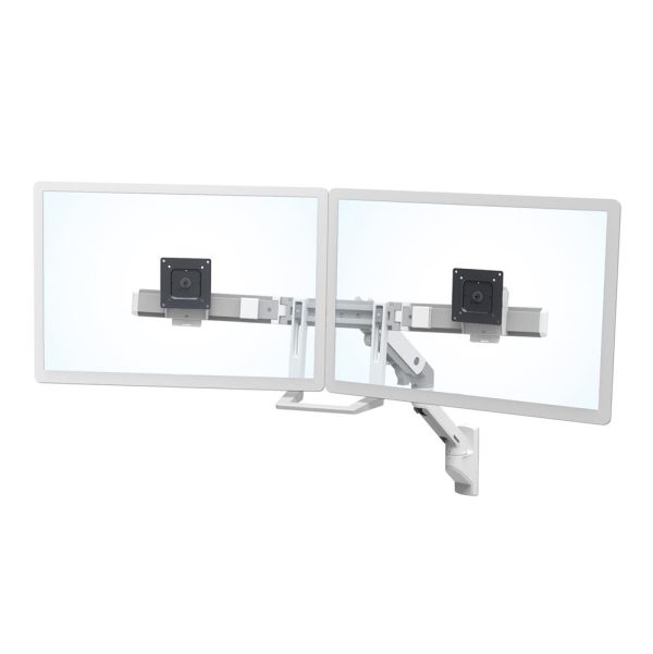 HX WALLMOUNT DUAL MONITOR ARM 32IN 7.9KG LIFT29 MISD WHITE 10Y