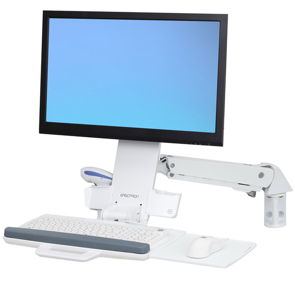 STYLEVIEW SIT-STAND COMBO ARM BRIGHT WHITE TEXTURE