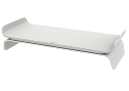 ERGONOMIC ADJUSTABLE MONITOR STAND 2 SETTINGS LIGHT GREY