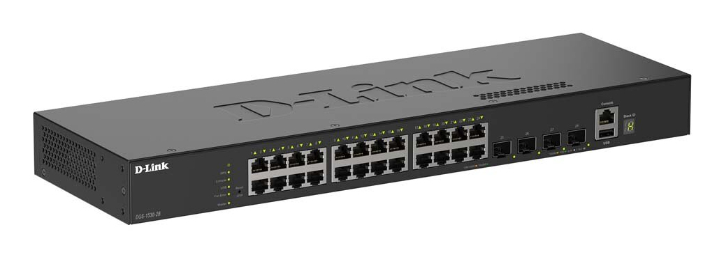 D-LINK SWITCH SMART 24XGE + 4X10G SFP+