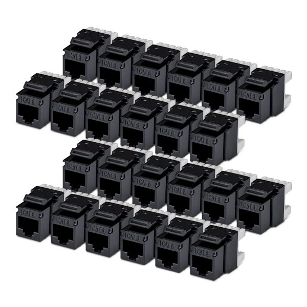 STARTECH CAT6 KEYSTONE JACK 24-PACK 24-PACK180-DEGREE 110 PUNCH DOWN