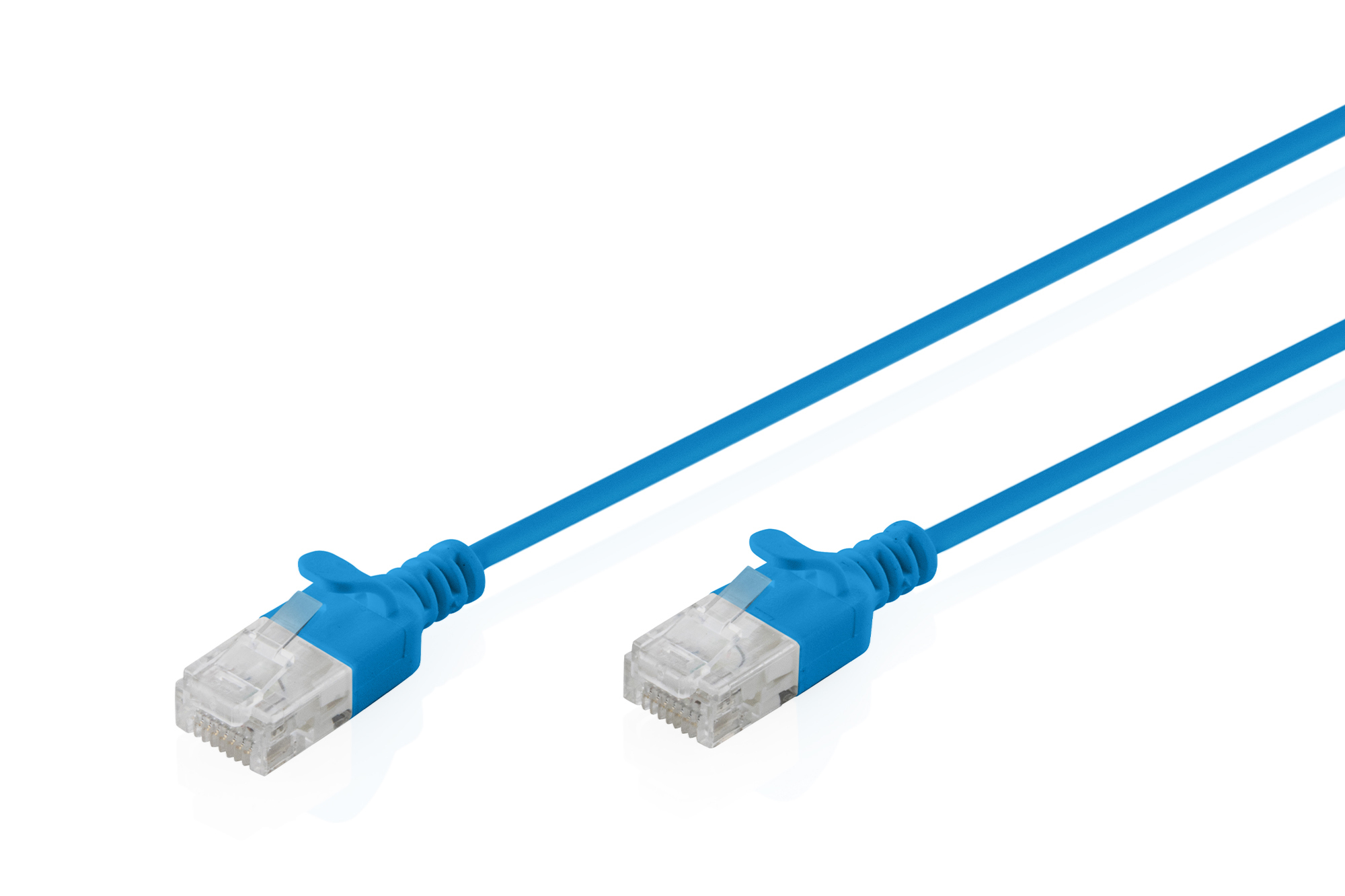 CAT6 U/UTP SLIM PATCH 1M BLUE 1M LSZH AWG 32/7 BLUE