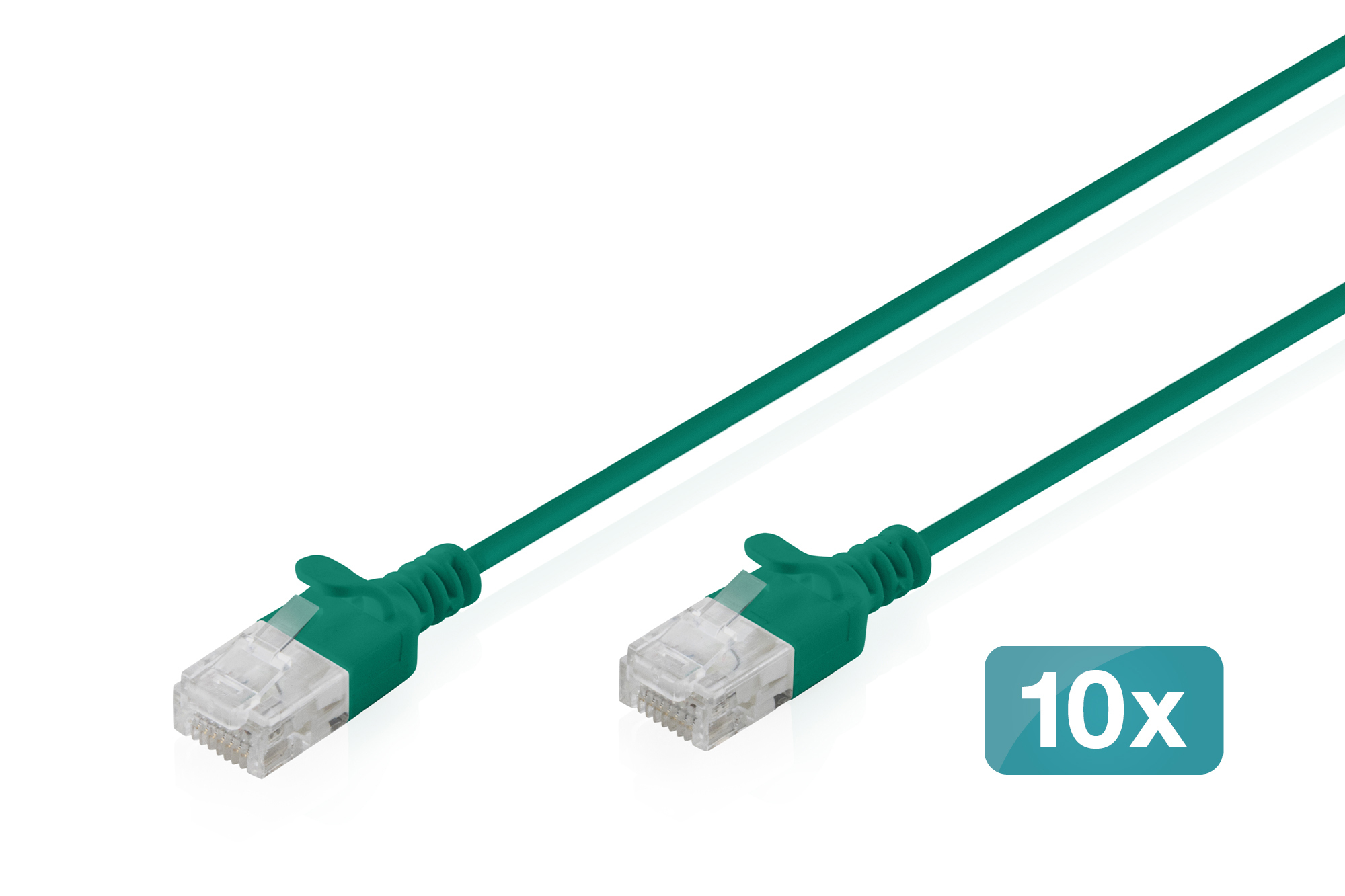 CAT6 U/UTP SLIM PA 10X05M GREE 10X 050M LSZH AWG 32/7 GREEN