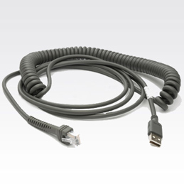 USB CBL SERIE A 9FT COILED