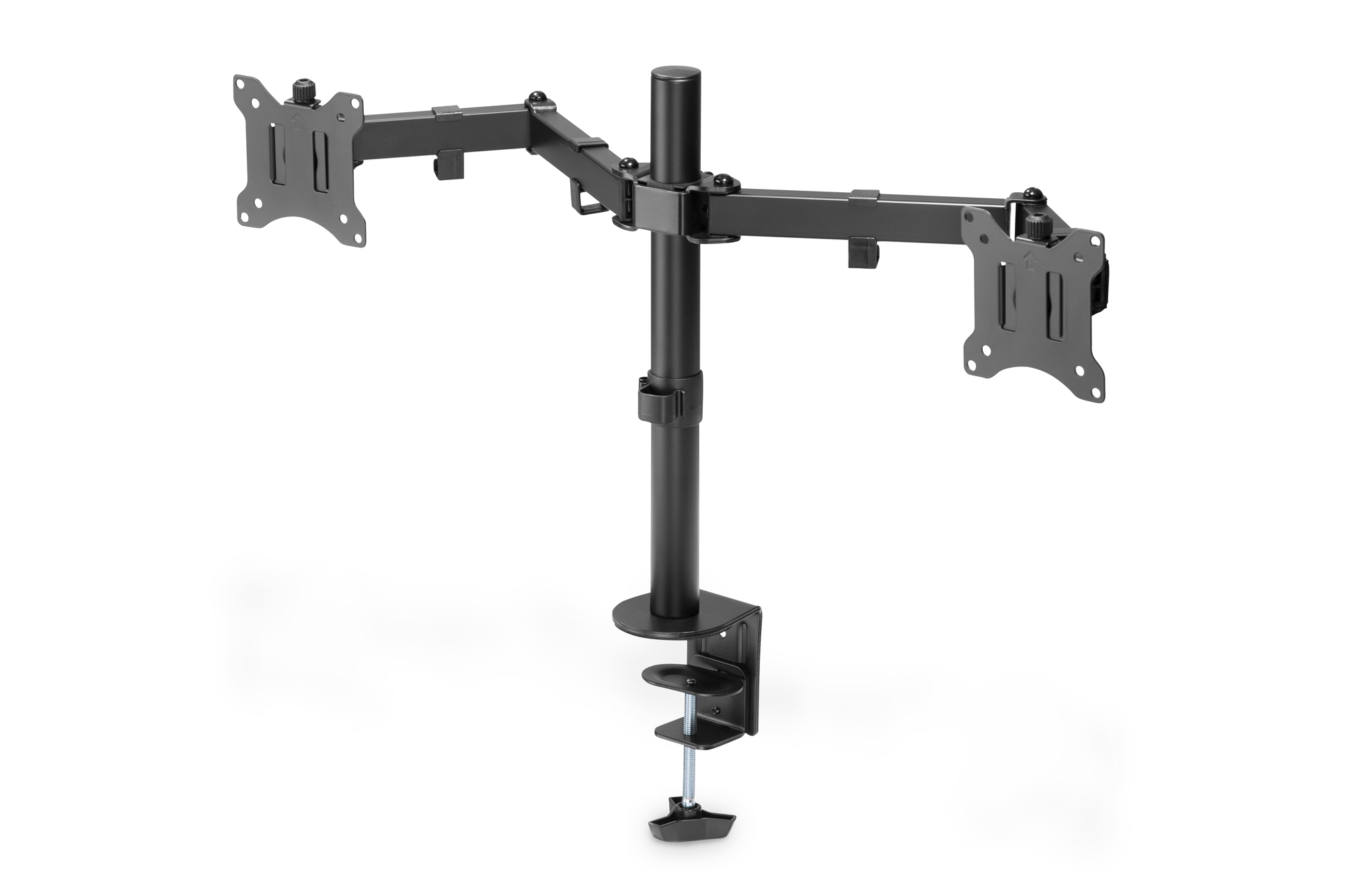 UNIVER.DUAL MONITOR CLAMP MOUNT 17-32IN 2X 8 KG (MAX.) BLACK