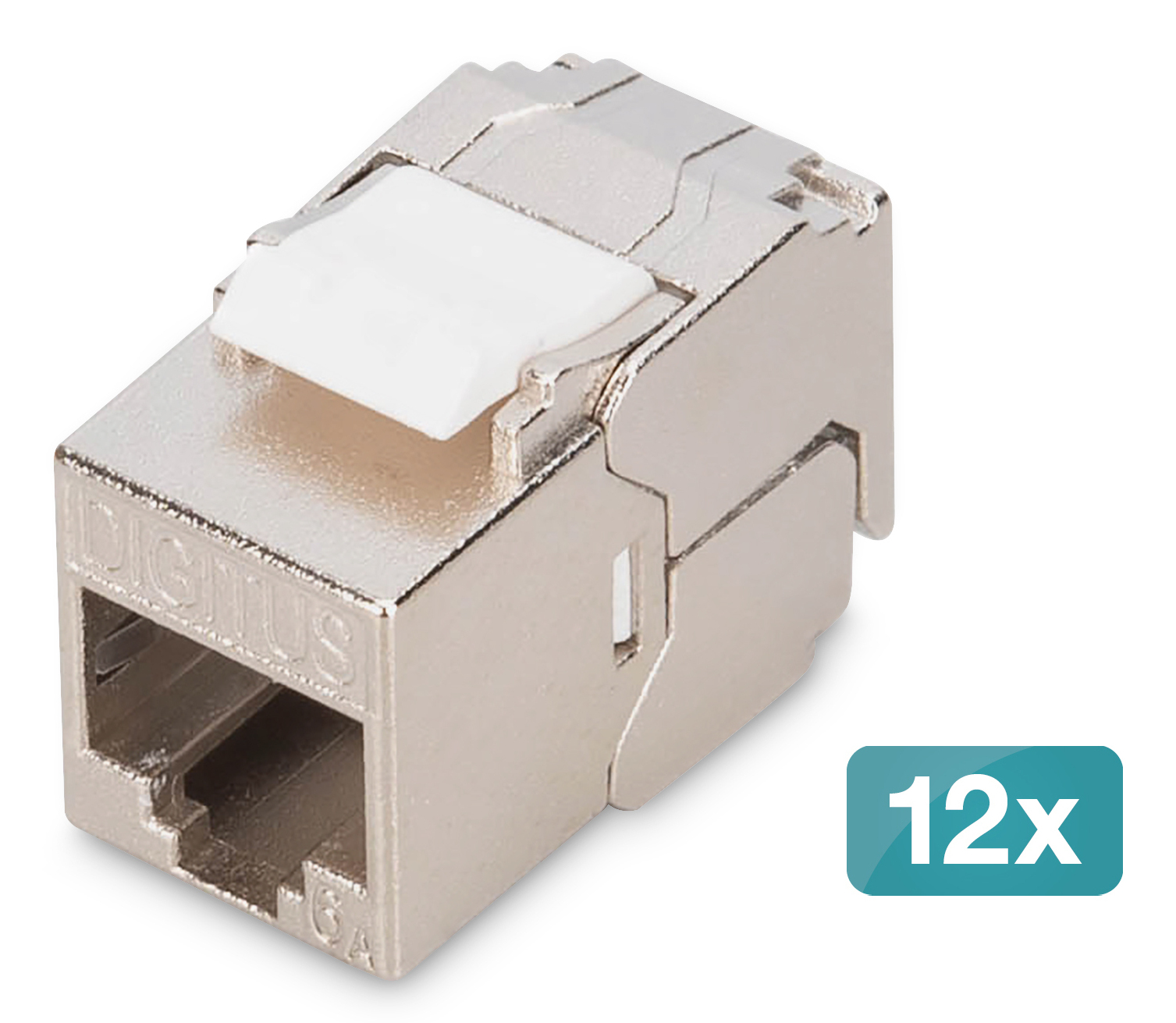 CAT 6A COMPAC KEYSTONMODUL 12X SHIELDED TOOL-FREE CONNECTION