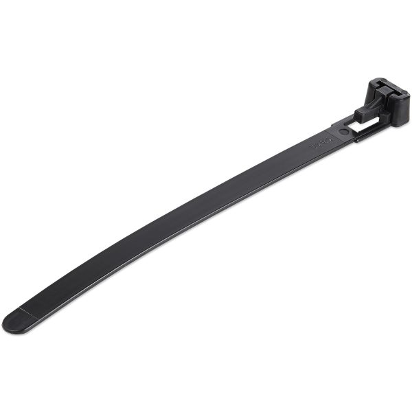 100 PACK OF RESEALABLE ZIP TIE 5 BLACK