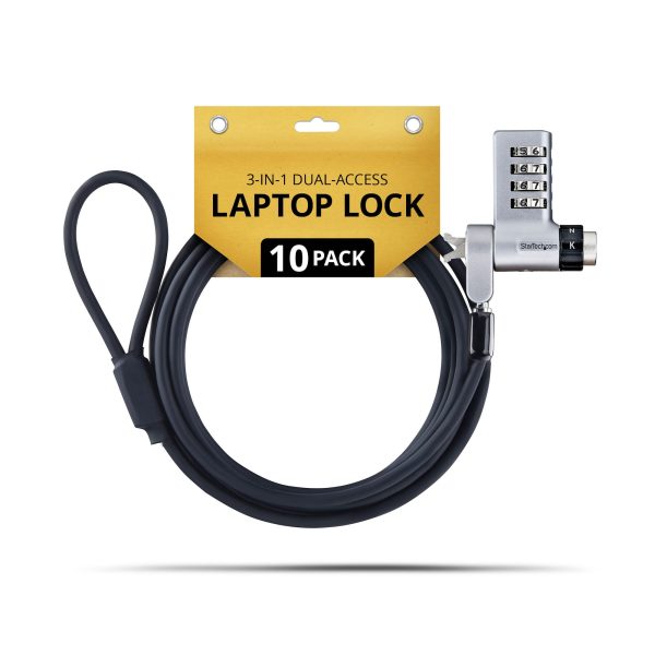 STARTECH UDUOKA10-LAPTOP-LOCK 10-PACK 3-IN-1 LAPTOP LOCK