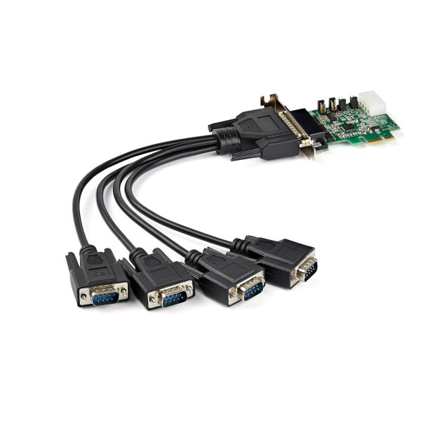 4 PORT PCIE RS232 SERIAL CARD .