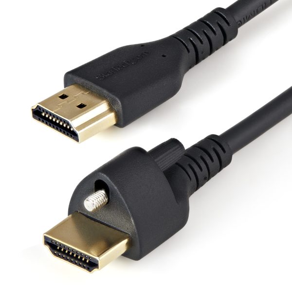 StarTech HDMI 2.0 -> HDMI 2.0 M/M video kábel 2m fekete Locking Screw
