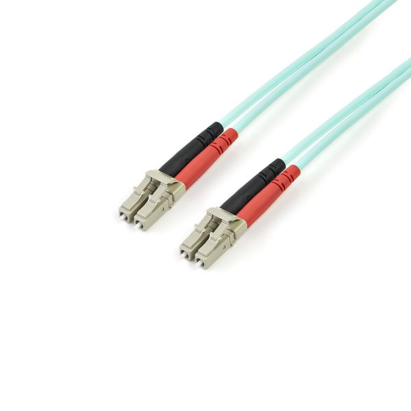2M AQUA FIBER PATCH CABLE .