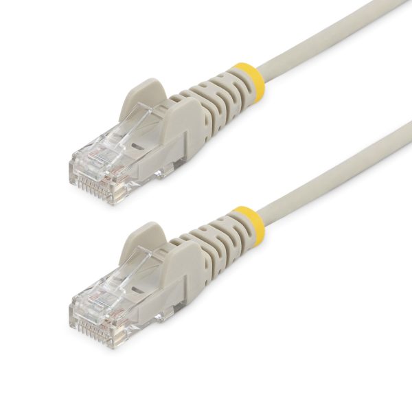 CAT6 CABLE - 2.5 M - GREY SNAGLESS - 28 AWG COPPER WIRE