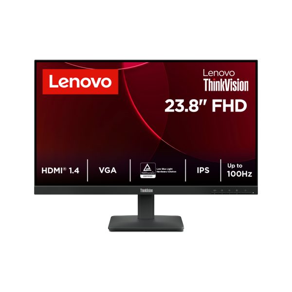 LENOVO Monitor - ThinkVision S24-4e, 23.8" FHD 1920x1080 IPS, 16:9, 1300:1, 250cd/m2, 4ms, HDMI, VGA