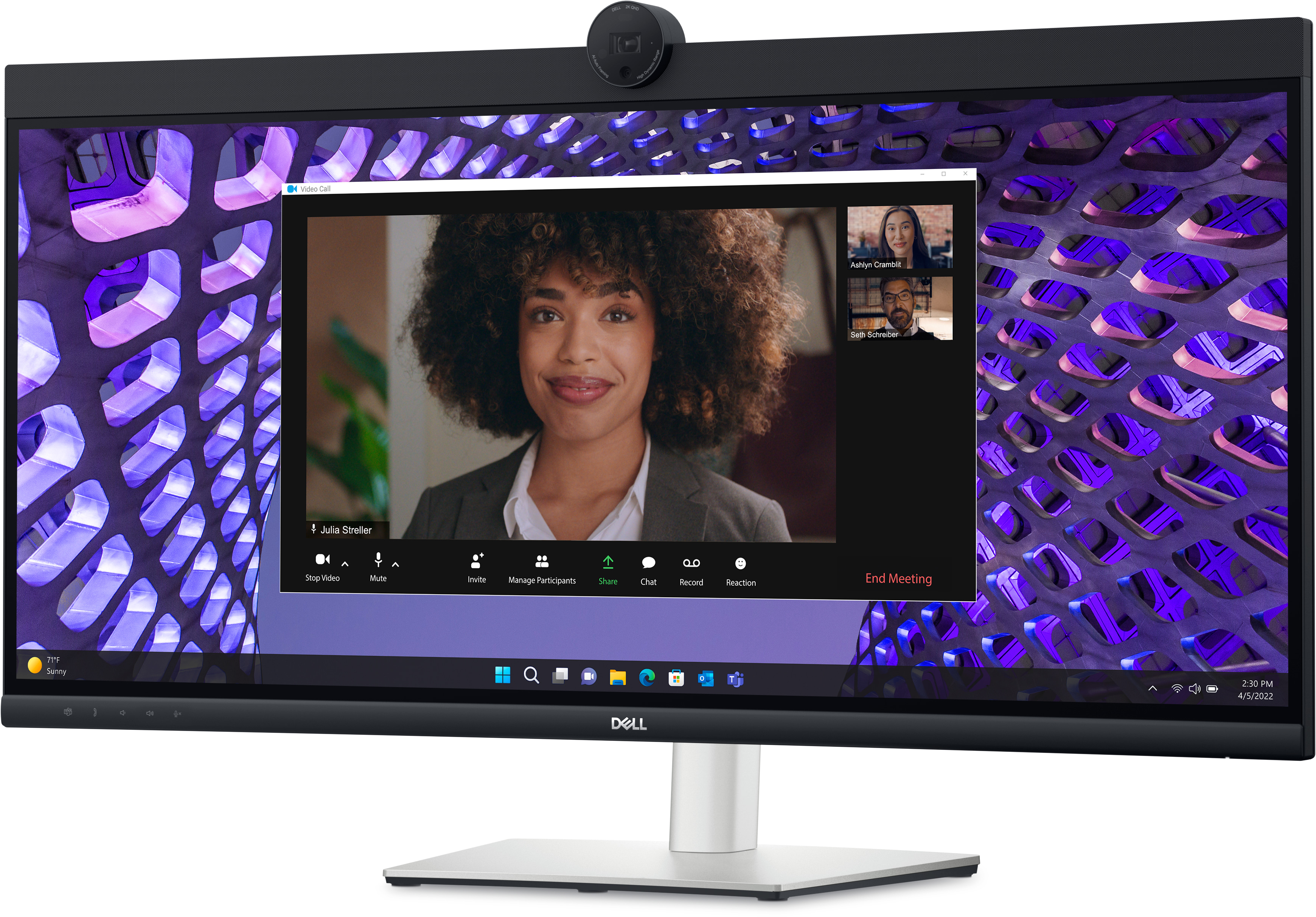 DELL Pro 34 Plus Monitor 34" Curved Video Conferencing Monitor - P3424WEB,  86.71cm (34.1")